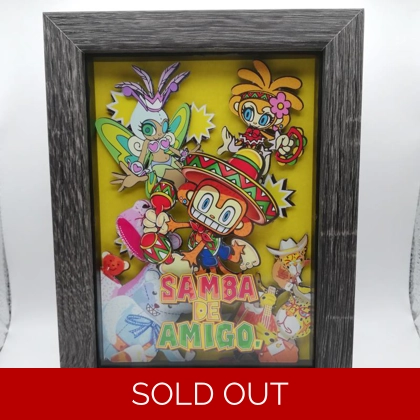 Samba De Amigo 3D shadow box